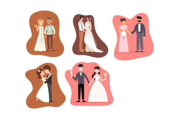 Capturing Romance: Designing with Couple Wedding Graphics