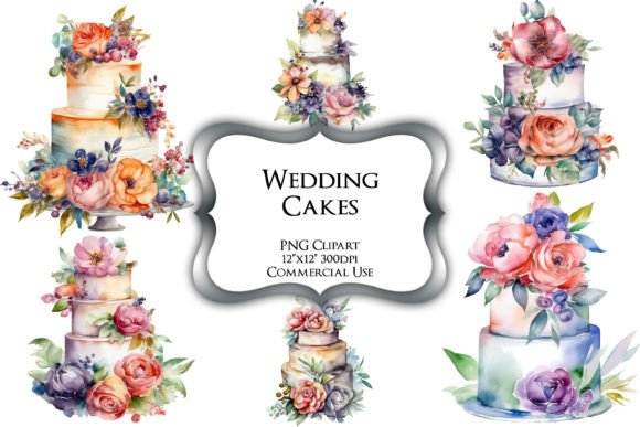 Designing with Delight: Using Wedding Cake Clipart