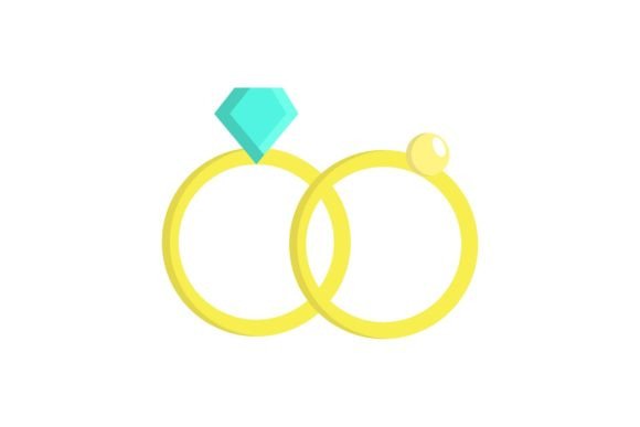 Elegant Wedding Couple Ring Vector Art for Modern Designers