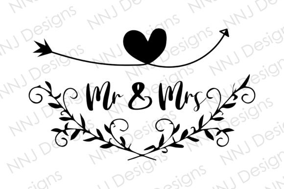 Elegant Wedding Monograms: Crafting a Timeless Mr and Mrs SVG Design