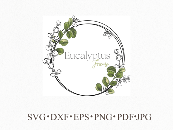 Eucalyptus Wedding Frames: Elegant Design for Every Project