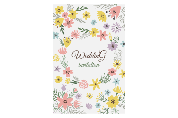 Wedding Invitation with Cute Floral Orna: A Design Deep Dive