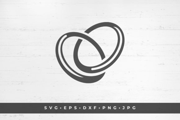 Wedding Rings Icon Isolated on White: Your Go-To Design Asset